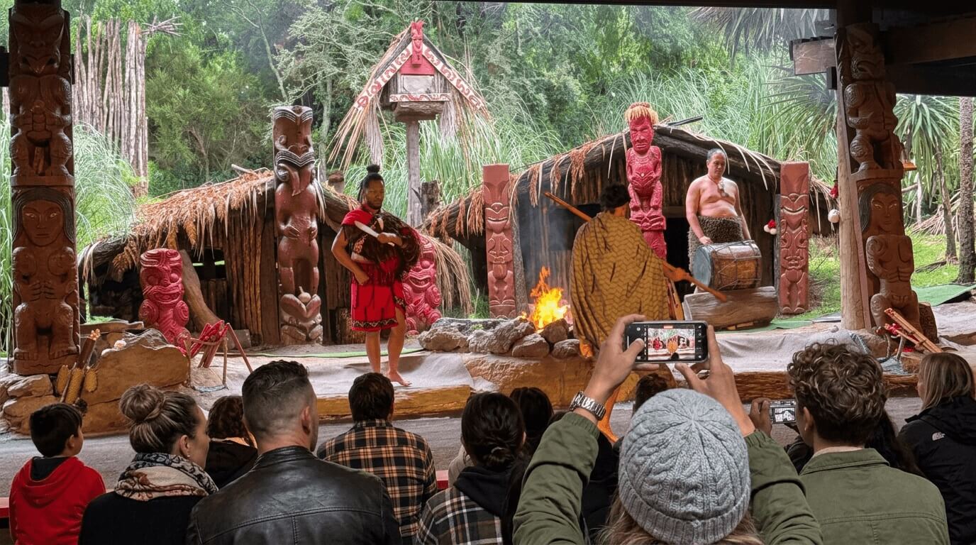 wioska maoryska mitai rotorua